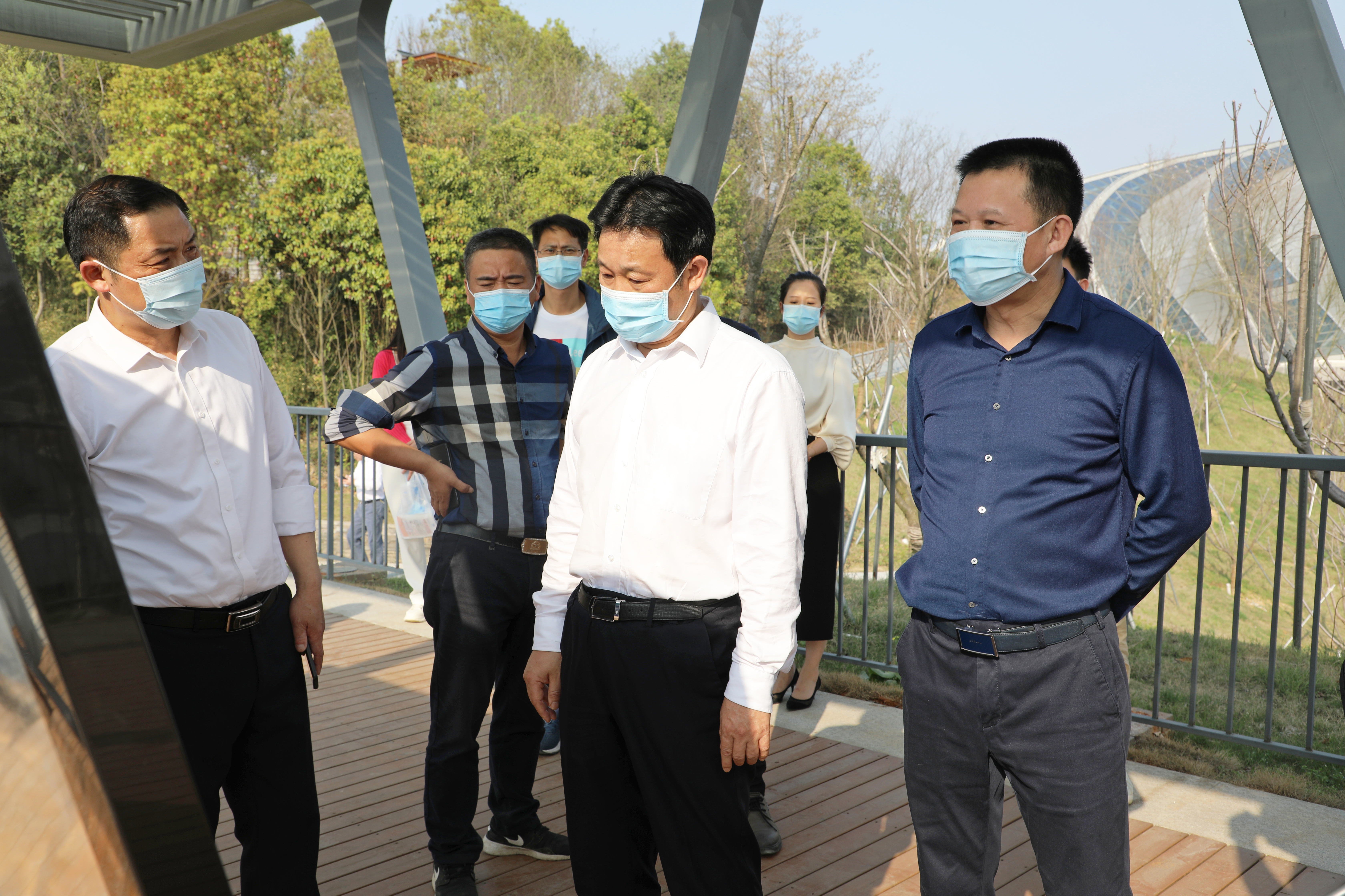 3月15日，市委副書記、湖南省第十四屆運動會，第十一屆殘疾人運動會岳陽市籌備委員會執行主任李摯調研第十四屆省運會部分場館建設項目。.jpg